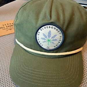 Texas Hill country Provisions Legalize Bluebonnet Picking Fern Rope Snapback